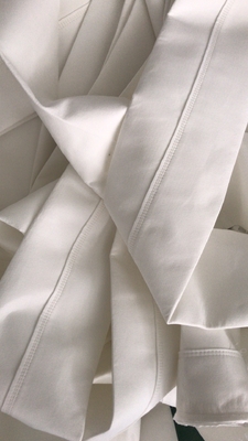 High Efficiency Polyester Filter Bag Anti - Acid 450GSM~550GSM for Cement Plant