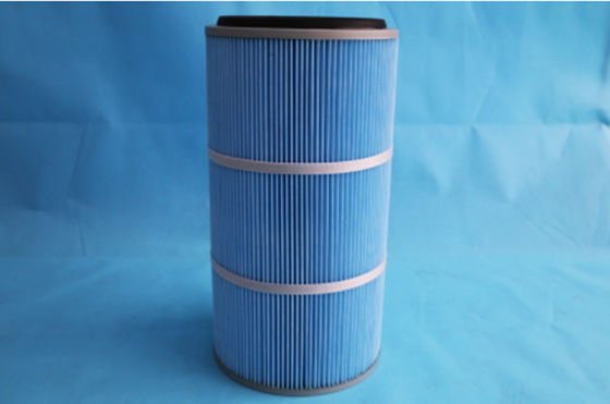 Fire Resistance Polyester Dust Filter Cartridge Smooth Filter Media Surface