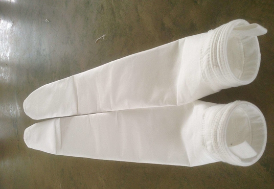 Cement Plant Polyester Filter Bag / Cement Silo Filter Bags Customized Size