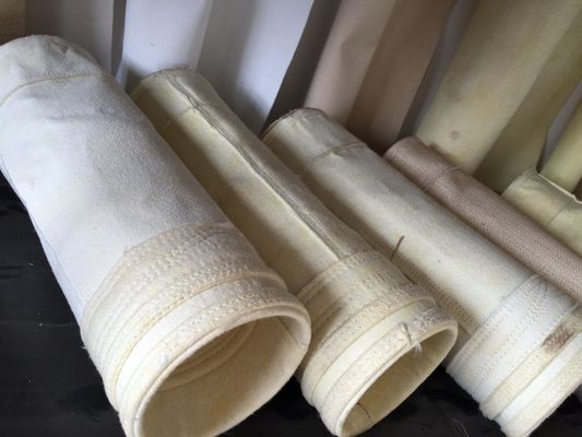 Arcylic Needle Felt Dust Collector Filter Bags 450GSM~550GSM For Cement Industry