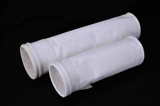 Cement Plant Polyester Filter Bag / Cement Silo Filter Bags Customized Size