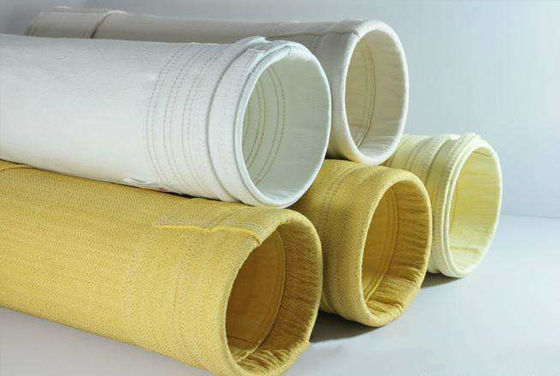 Oil and Water Repellent Polyester Filter Bag 450GSM~550GSM For Steel Plant