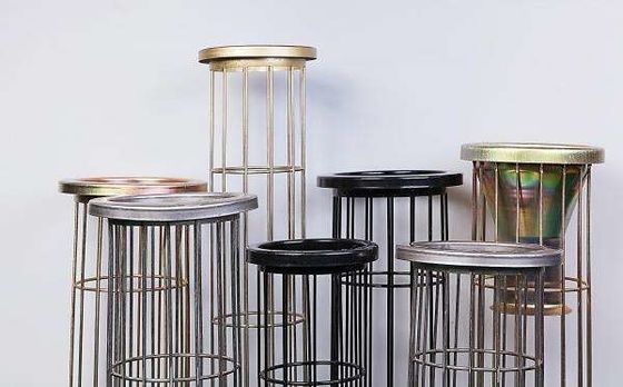 Carbon Steel Baghouse Filter Bag Cages High Strength Customized Size