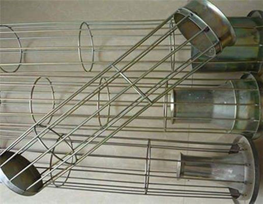 Carbon Steel Baghouse Filter Bag Cages High Strength Customized Size