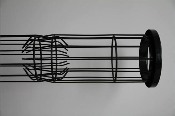 Cement Plant Filter Bag Cage Surface Spray Silicon Treatment Customized Size