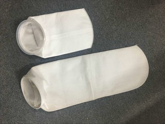 PP Polypropylene 5 Micron Polyester Filter Bag Steel Ring Or Plastic Ring Collar Type