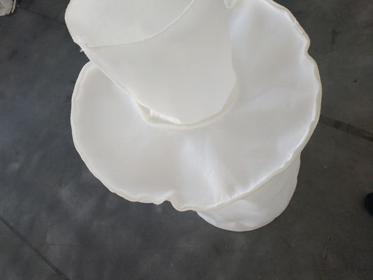 Customized Zipper White Polyester Liquid Filter Bag For Water Treatment