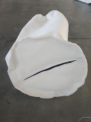 Customized Zipper White Polyester Liquid Filter Bag For Water Treatment