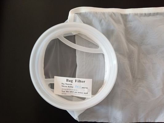 Water Purification Coffee Liquid Filter Bag Zinc Plated Top 1200um Micron