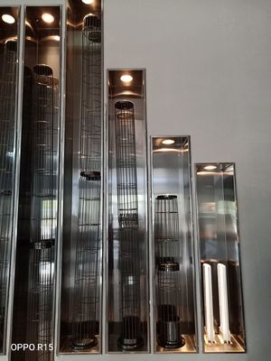 Star Pleated Polyester Filter Bag 450GSM 550GSM For Dust Collector Systems