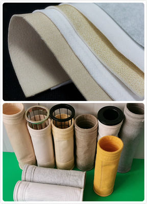 Dust Treatment Industrial Filter Cloth / Dust Collector Filter Bag Material