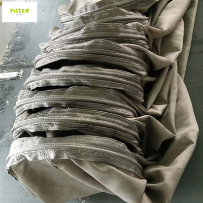 High Temperature Steel Plant Felt Filter Bags Polyester P84 Fibreglass