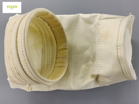 Plain Weave Fiberglass Filter Bag PTFE Coated 746G/M2 Customized