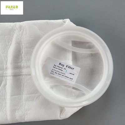 Nylon Polypropylene Filter Bag With Hot Melt Body 5 50 100 200 300 Micron