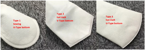 Water / Oil / PE Liquid Filter Bag With Plastic Ring Alkali Resistance