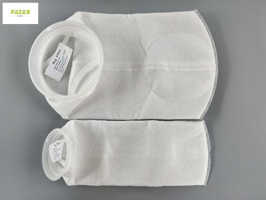 7"X32" 5, 10, 25, 50, 100 Micron Liquid Filter Bag With PP F Ring