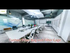 Polyester Needle Felt Filter Bags with SS Snapband for Dust Removal Alkali Resistant